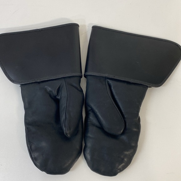 Harley Davidson Leather Shearling Lined Gloves/Mitten - Picture 3 of 8